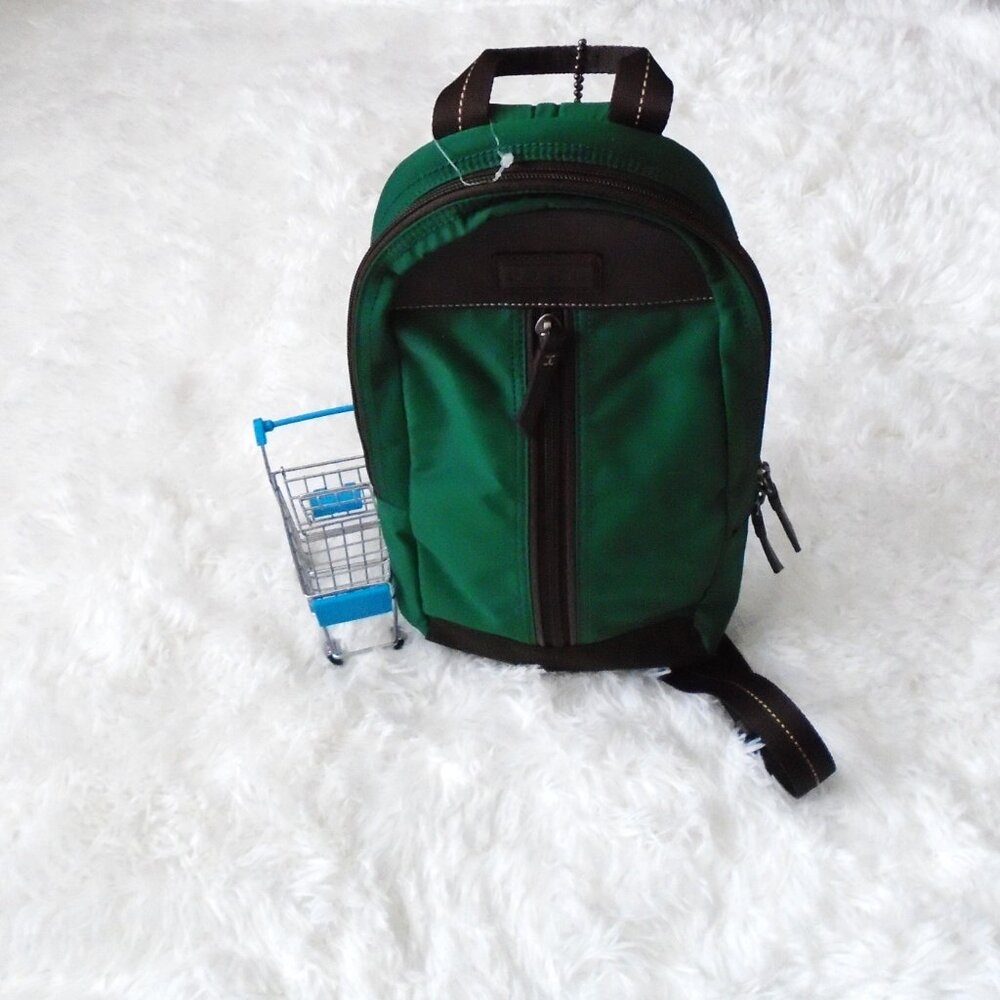 Coach Men Varick Sling Backpack Green F70692 - Picture 5 of 15